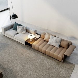 Ghế sofa văng bọc nỉ thiết kế độc đáo SN01