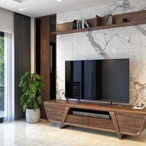 Kệ tivi gỗ óc chó tự nhiên